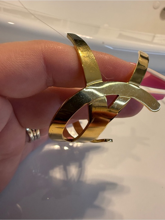 Yves Saint Laurent Jewelry - Yves Saint Laurent Gold-Tone Interlocking Logo Bracelet
